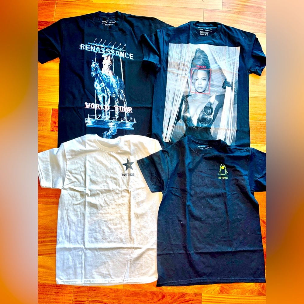 2023 Beyonce Official Renaissance World Tour T-Shirt LOT Of 4 - Size Medium
